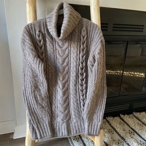Braided Cable Knit Sweater